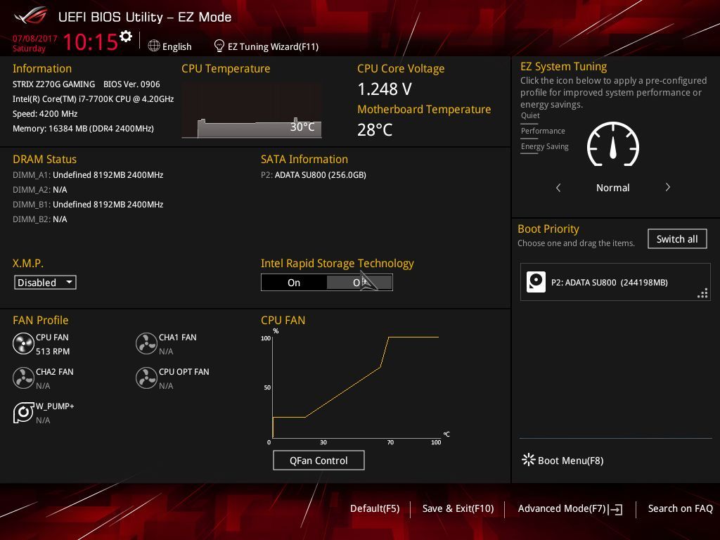 ASUS Strix Z270G Gaming - UEFI BIOS