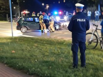 Kościerzyna: Pijany kierowca golfa potrącił motocyklistę i uciekł z miejsca wypadku, nie udzielając pomocy
