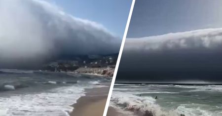 Myśleli, że to tsunami. Nietypowa chmura wystraszyła plażowiczów