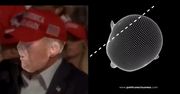 Nagranie ruchu głowy Trumpa z trajektorią lotu kuli hitem sieci
