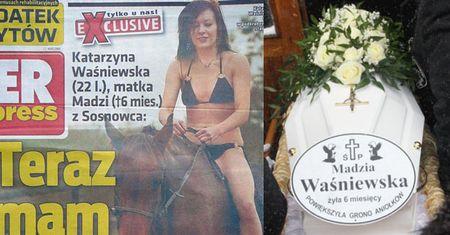 Obcy ludzie dbają o grób Madzi...