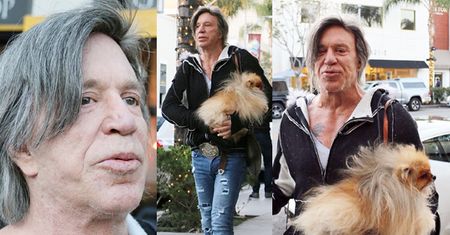 64-letni Mickey Rourke: "Wytrzymują ze mną tylko moje psy" (ZDJĘCIA)