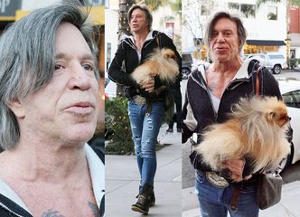 64-letni Mickey Rourke: "Wytrzymują ze mną tylko moje psy" (ZDJĘCIA)