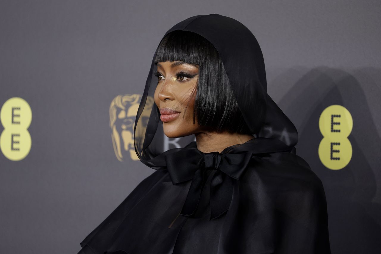 Naomi Campbell dazzles in all-black ensemble at BAFTA 2024