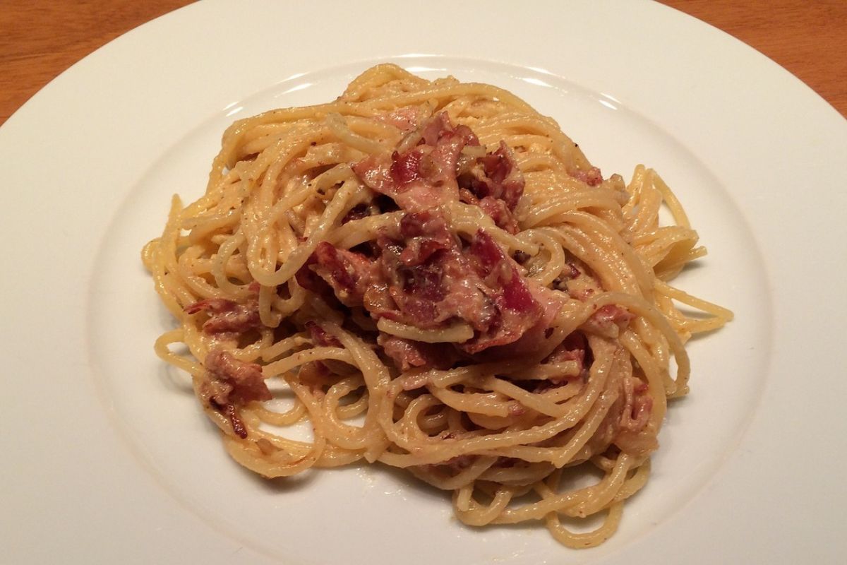 Spaghetti a la carbonara