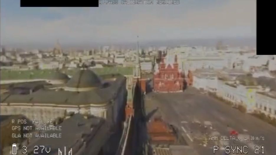 Kadr z filmu pokazującego Moskwę