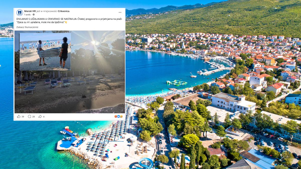 Afera na plaży w Chorwacji
