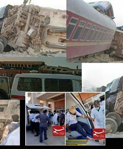 Katastrofa pociągu w Iranie. Co najmniej 13 ofiar i 50 rannych