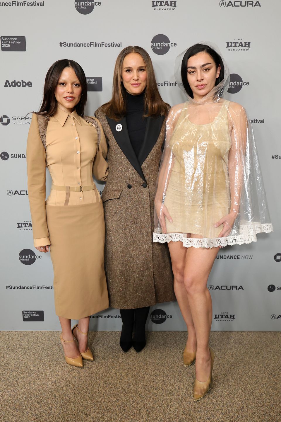 Jenna Ortega, Natalie Portman i Charli XCX