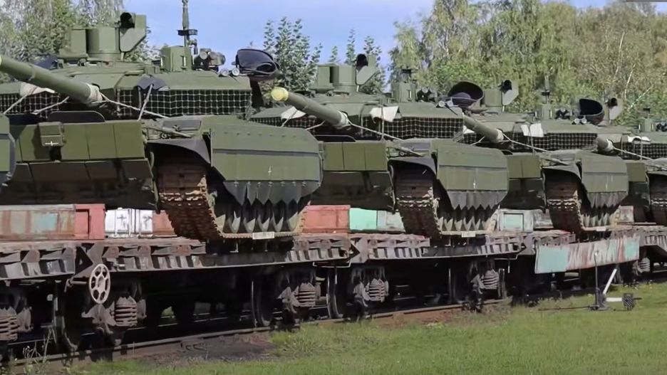 Transport czołgów T-90M Proryw