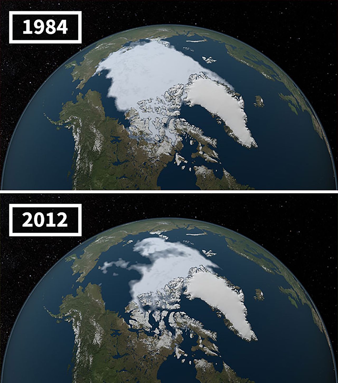 Zdjęcia NASA pokazują, jak zmienił się klimat przez lata