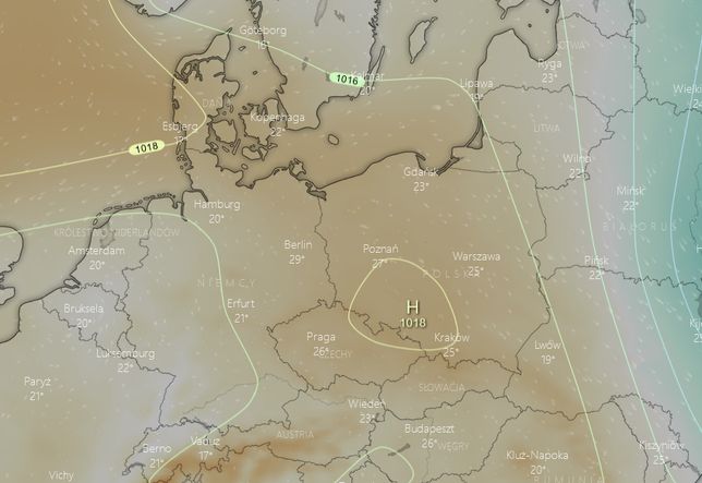 Pogoda. W poniedziałek nad Polską pojawi się wyż