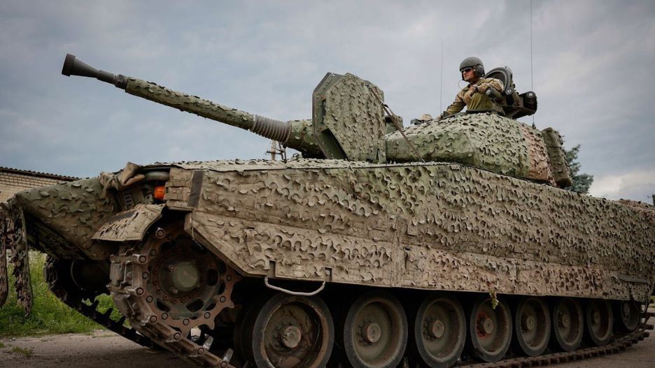 Wóz CV90 w Ukrainie.