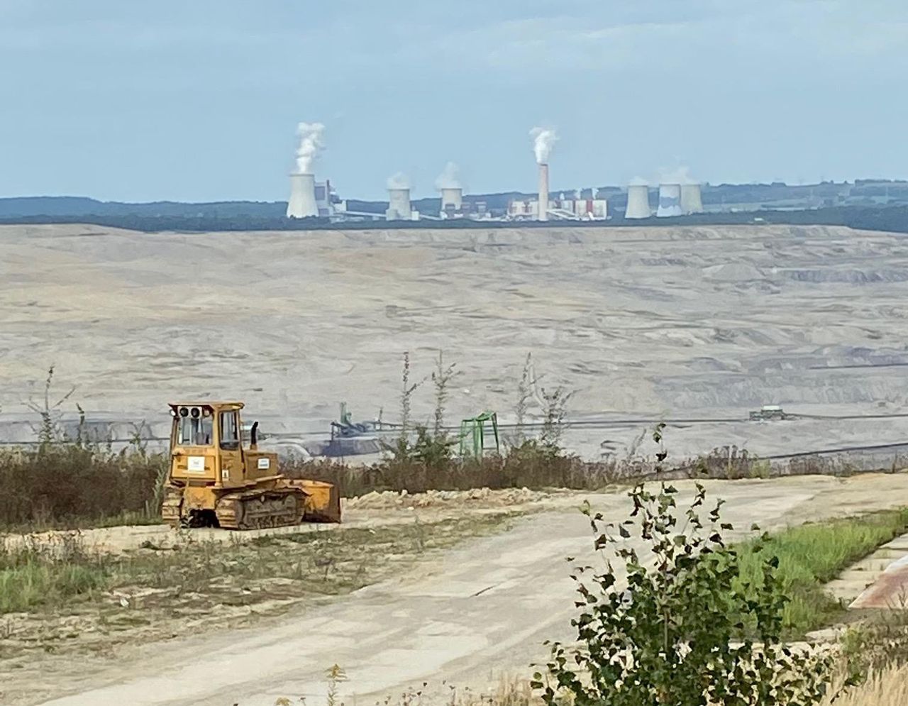 Kopalnia Turów. Widok na wyrobisko od strony czeskiej granicy