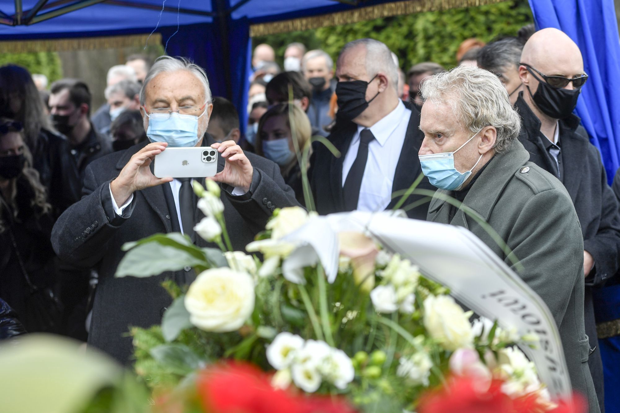 Andrzej Kosmala na pogrzebie Krzysztofa Krawczyka