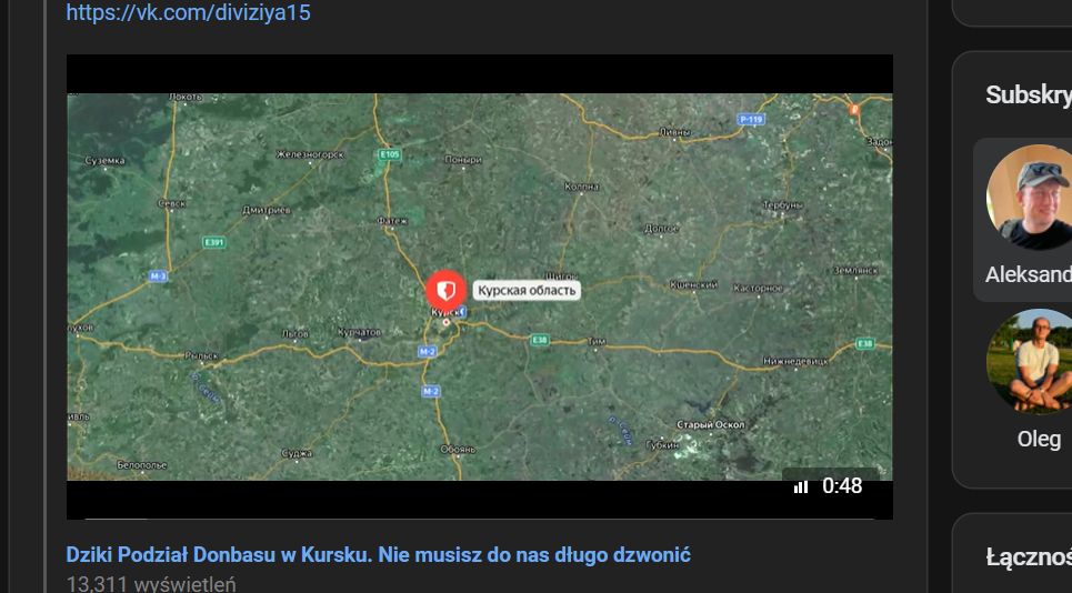 Wpis rosyjskiej brygady 