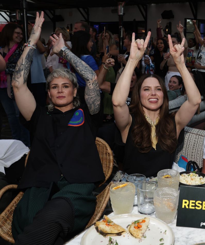 Sophia Bush with partner Ashlyn Harris