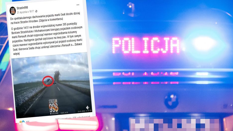 Przerażający wypadek na drodze wojewódzkiej 395