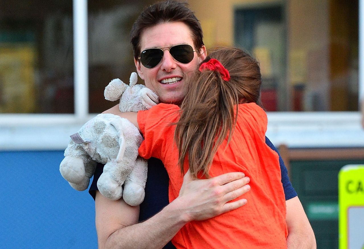 Tom Cruise z córką Suri w 2012 roku