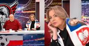 Tymczasem w uniwersum TV Republika: Danuta Holecka narzuciła na siebie szalik z orłami i... WŁASNĄ TWARZĄ. Nie, to nie prima aprilis