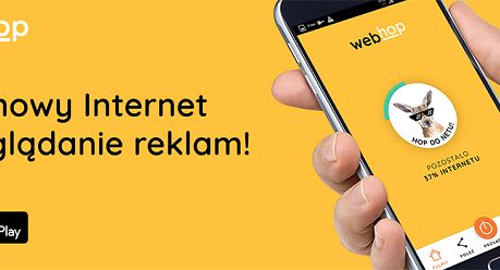 TVN uruchomił aplikację WebHop. Oferuje ona możliwość bezpłatnego korzystania z internetu w zamian za oglądanie reklam