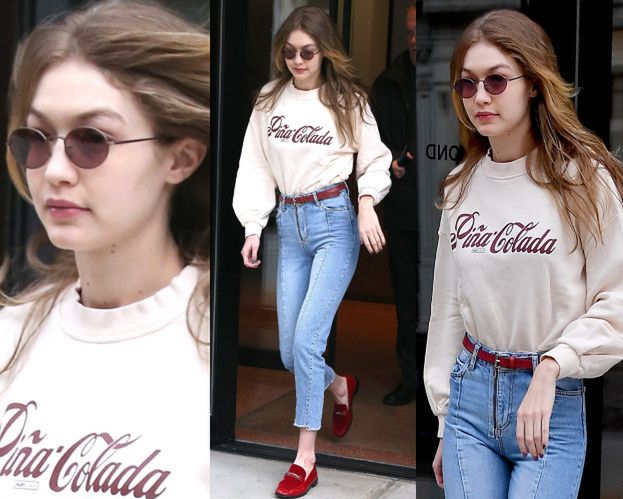  Smutna Gigi Hadid w bluzie polskiej marki za 160 złotych