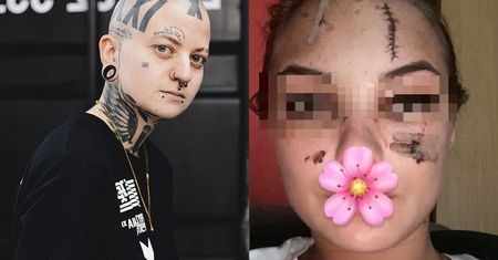 Wytatuowana uczestniczka "Top Model" odpowiada na zarzuty internautki, która sugeruje, że OSZPECIŁA jej twarz: "JESTEM NIEWINNA"