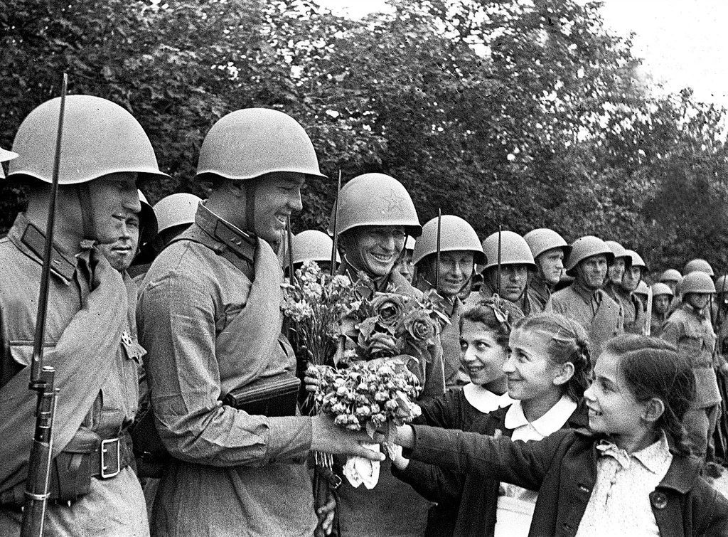 Red Army military parade in Kishinev, 1940Kishinev, Bessarabia. The Red Army troops participate in a military parade in Kishinev on Jule 3, 1940, as Soviet troops revoked the Romanian annexation of Bessarabia. D.Chernov and A.Gribovsky/TASS   (Photo by TASS via Getty Images)TASSchildren, demonstration, occupation