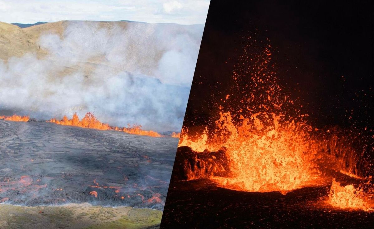 Wulkan na Islandii
