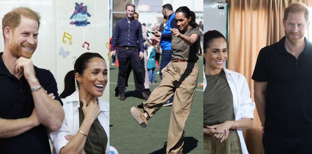Meghan i Harry meldują się w Jordanii. Odwiedzili obóz dla uchodźców, gdzie była aktorka zaprezentowała piłkarskie umiejętności (ZDJĘCIA)