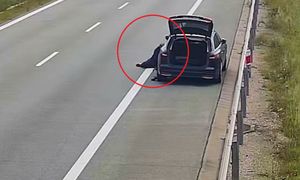 Szokujące nagranie. "Szkoda, że cały się nie położył na drodze"