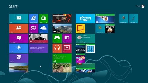 Windows 8 - sterowanie dotykiem