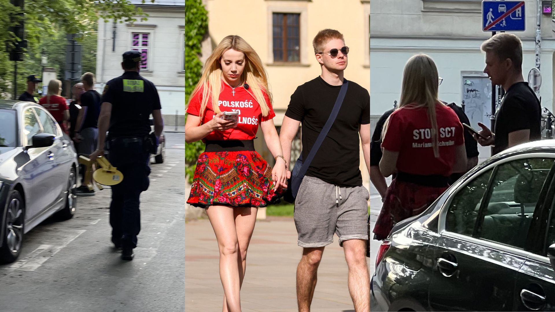 TYLKO NA PUDELKU: Marianna Schreiber z młodszym o 10 lat ukochanym wybrali się do Krakowa. Straż miejska założyła BLOKADĘ na ich auto (ZDJĘCIA)