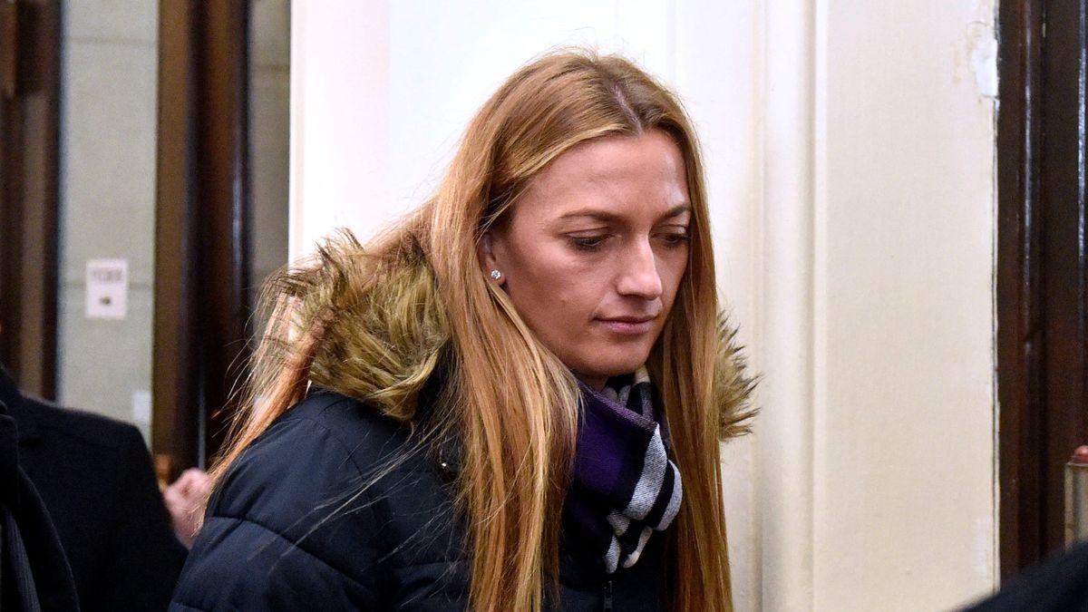 Petra Kvitova w sądzie w czasie procesu nożownika