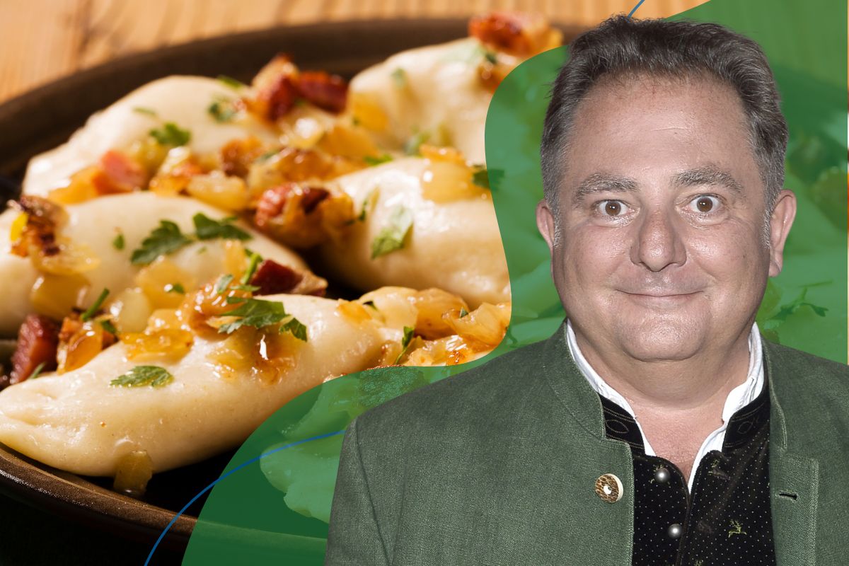 Robert Makłowicz robi ciasto na pierogi z trzech składników. Jest elastyczne i mięciutkie, a farsz nie wypada