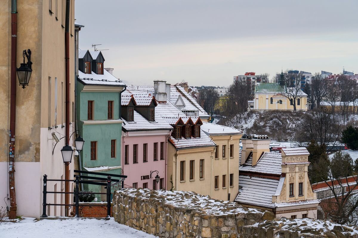 Lublin zimą - stare miasto