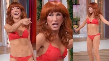 65-letnia Kathy Griffin w bikini wparowała do studia i pochwaliła się imponującą sylwetką (WIDEO)