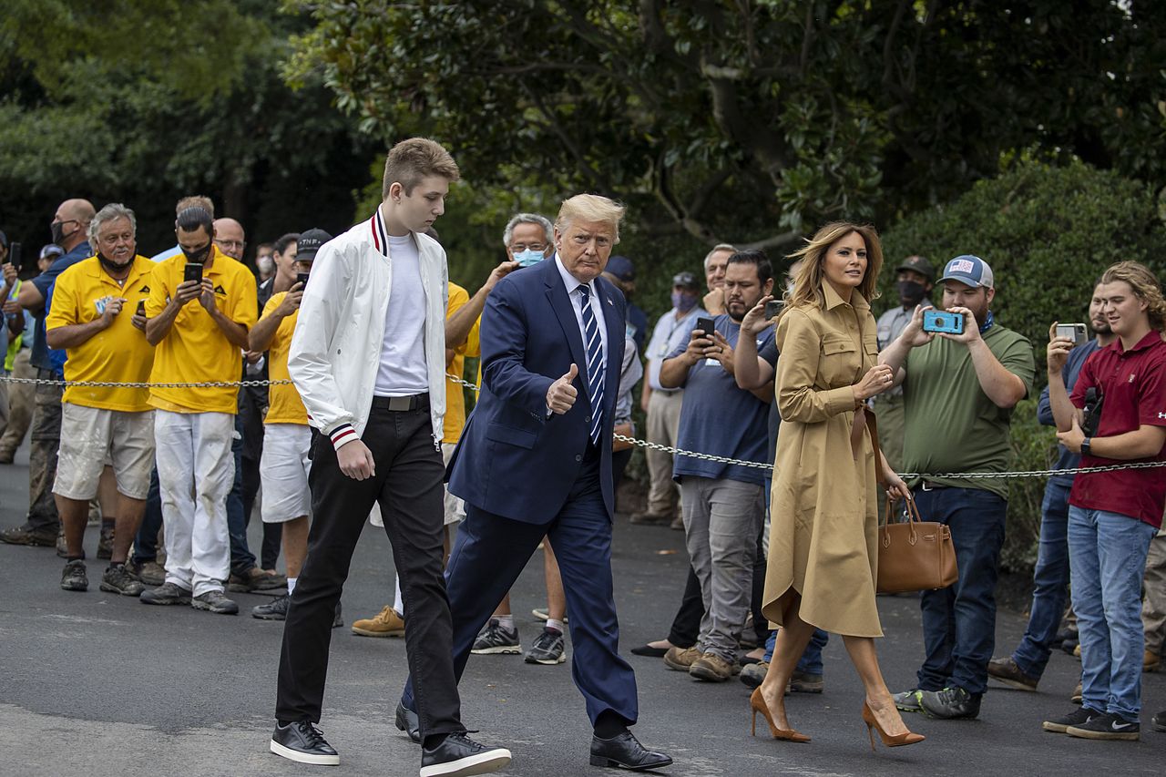 Trump's son starts college. Students have a problem.