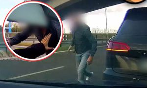 Bulwersujące sceny na D6. Rzucił się na kobietę podróżującą z 8-letnią córką