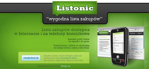 Listonic - koniec z kartkami na zakupy (zaproszenia)