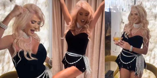 Izabela Macudzińska zorganizowała HUCZNĄ imprezę z okazji 42. urodzin. Gości przywitała w kusym wdzianku (ZDJĘCIA)