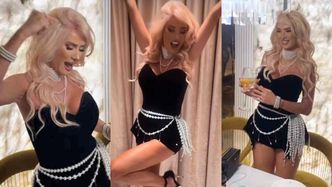 Izabela Macudzińska zorganizowała HUCZNĄ imprezę z okazji 42. urodzin. Gości przywitała w kusym wdzianku (ZDJĘCIA)