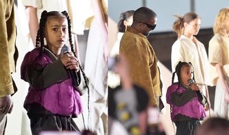 6-letnia North West wystąpiła na paryskim pokazie mody Kanye Westa. Zostanie raperką? (WIDEO)