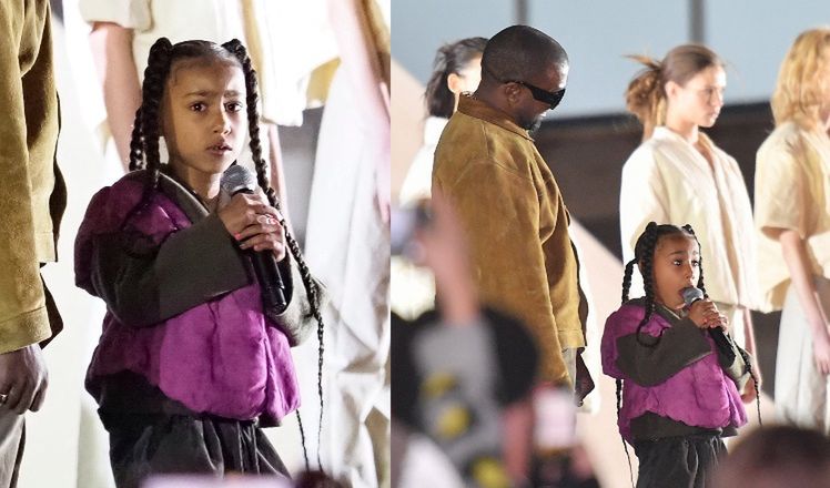6-letnia North West wystąpiła na paryskim pokazie mody Kanye Westa. Zostanie raperką? (WIDEO)