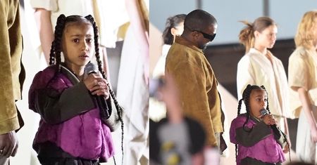 6-letnia North West wystąpiła na paryskim pokazie mody Kanye Westa. Zostanie raperką? (WIDEO)