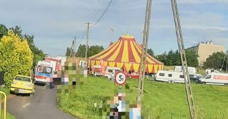 Wypadek w cyrku. Przewróciła się trybuna