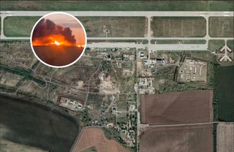 Atak na lotnisko wojskowe w Rosji. Drony zniszczyły skład paliwa i hangar