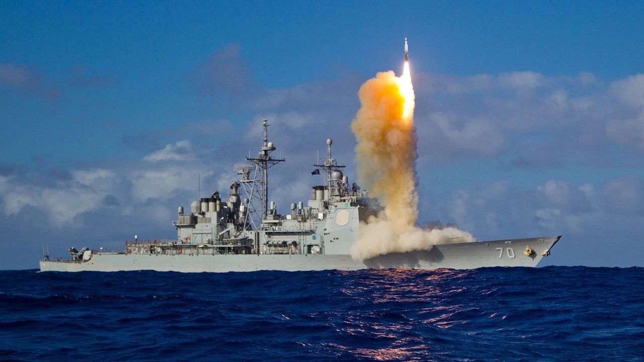 US Navy's first combat use of SM-3 missile to stop Iranian attack