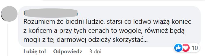 Darmowa odzież dla uchodźców - komentarze