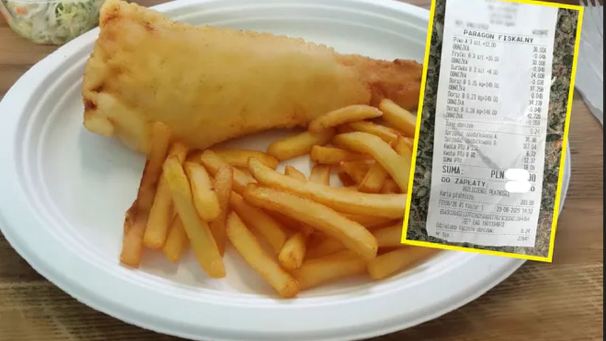 Nasz czytelnik pokazał paragon za rybę.